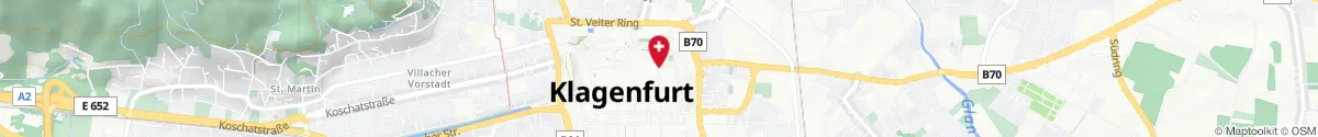 Map representation of the location for Engel-Apotheke in 9020 Klagenfurt